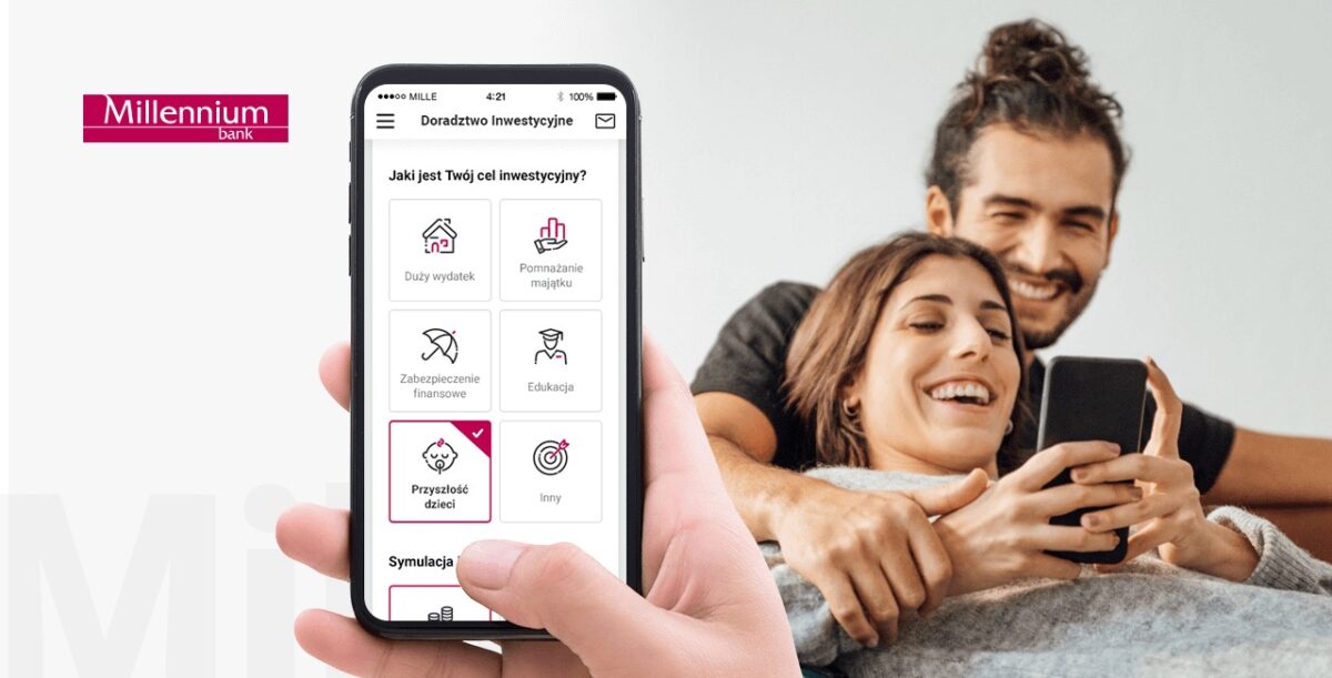 Bank Millennium udostępnia usługi doradztwa inwestycyjnego w aplikacji mobilnej