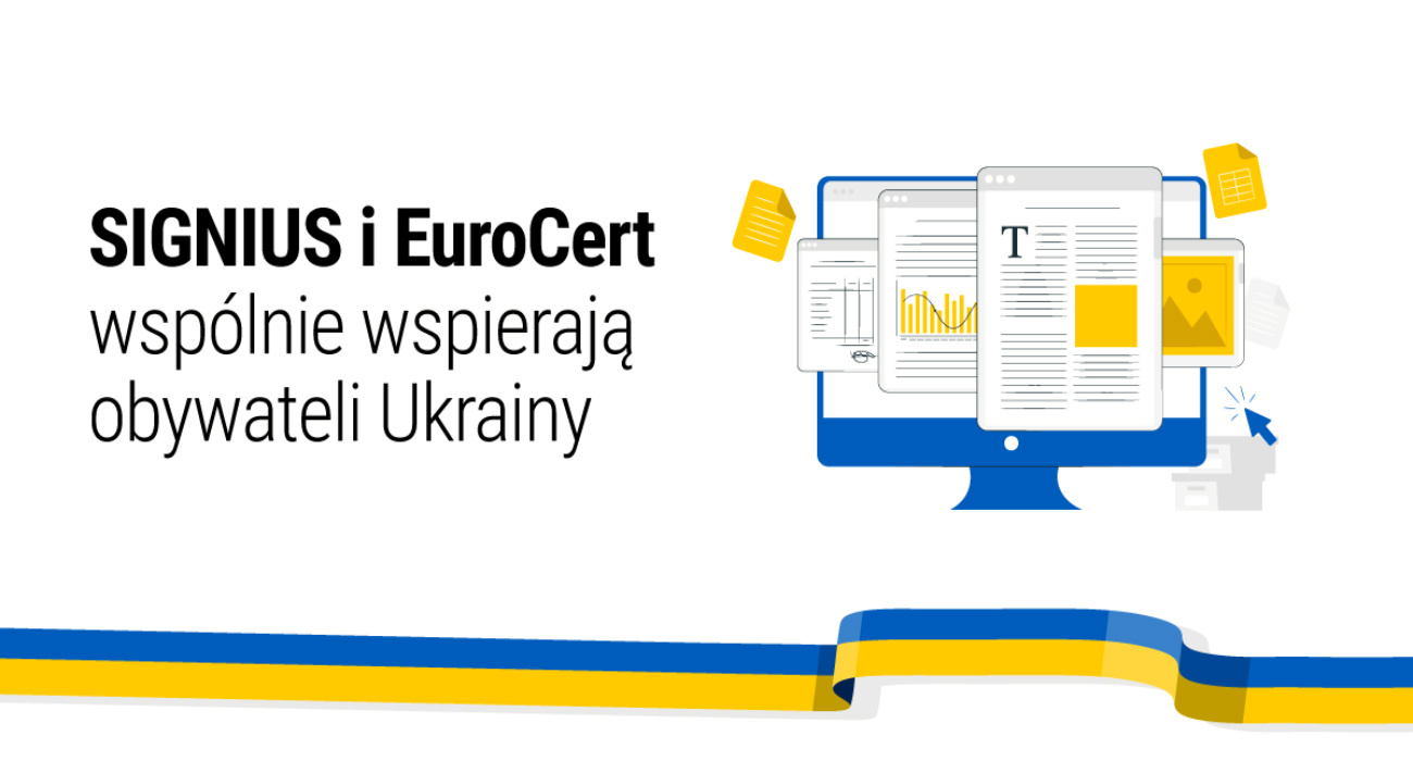 Signius i EuroCert bezplatne podpisy dla firm wspierajacych uczodzcow