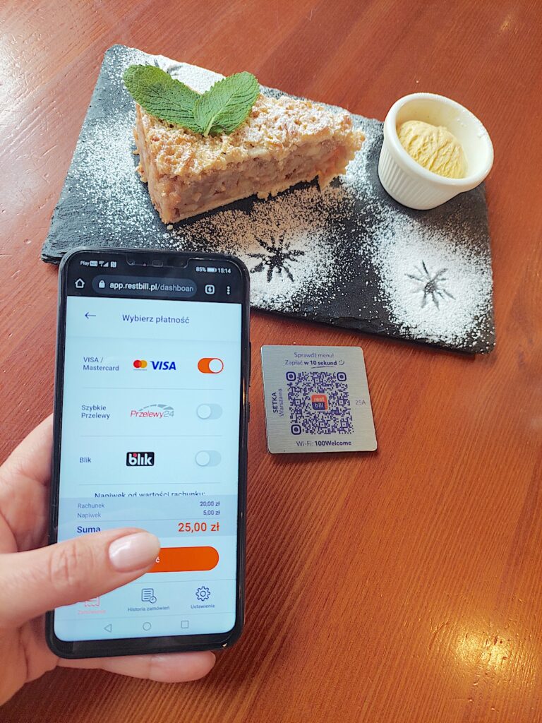 Płatność w restauracji bez czekania na kelnera. To możliwe dzięki kodom QR