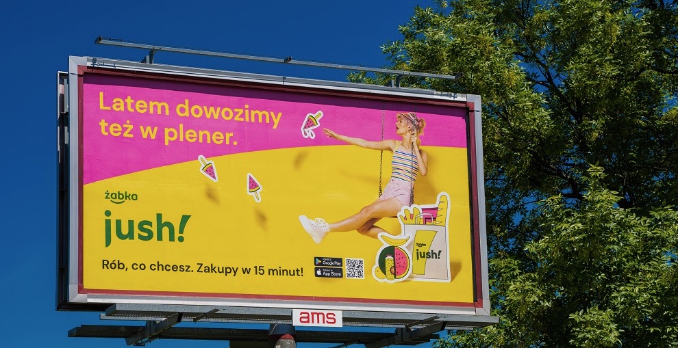 Dostawy od Żabki także w plener. Nowość w aplikacji Jush