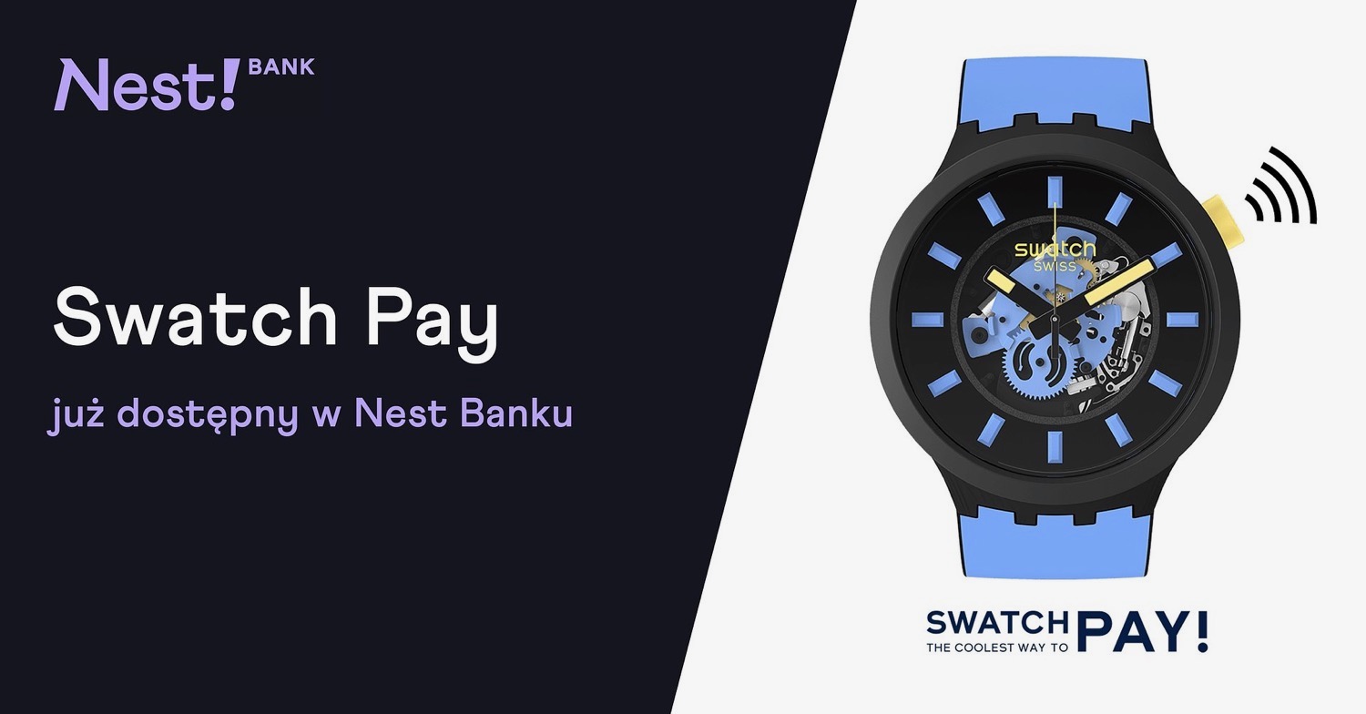 Nest Bank udostepnia platnosci Swatch Pay