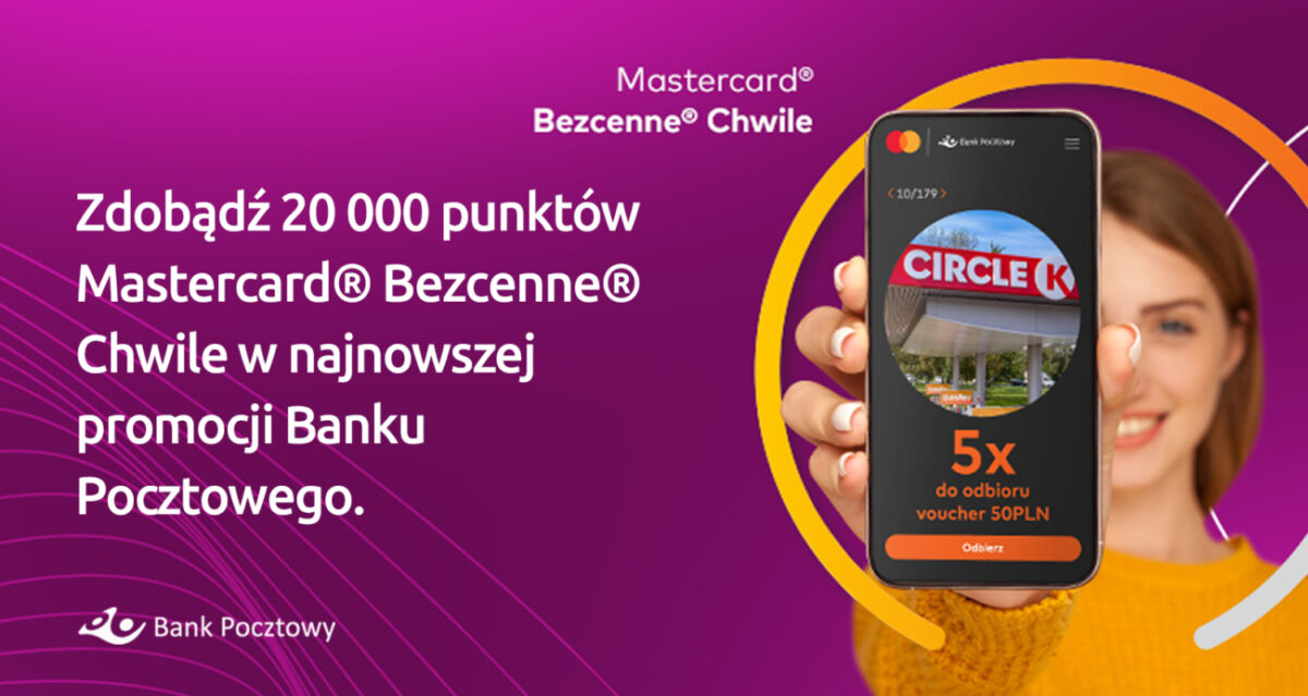Rusza promocja „Bezcenne 20 tysięcy punktów” Banku Pocztowego
