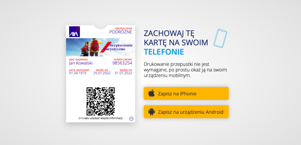 Axa Partners udostępnia Elektroniczną Kartę Podróżnika