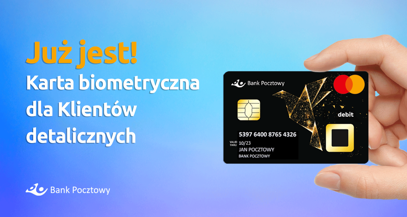 Pierwsza biometryczna karta dla klientow indywidualnych. Platnosc potwierdzisz odciskiem palca