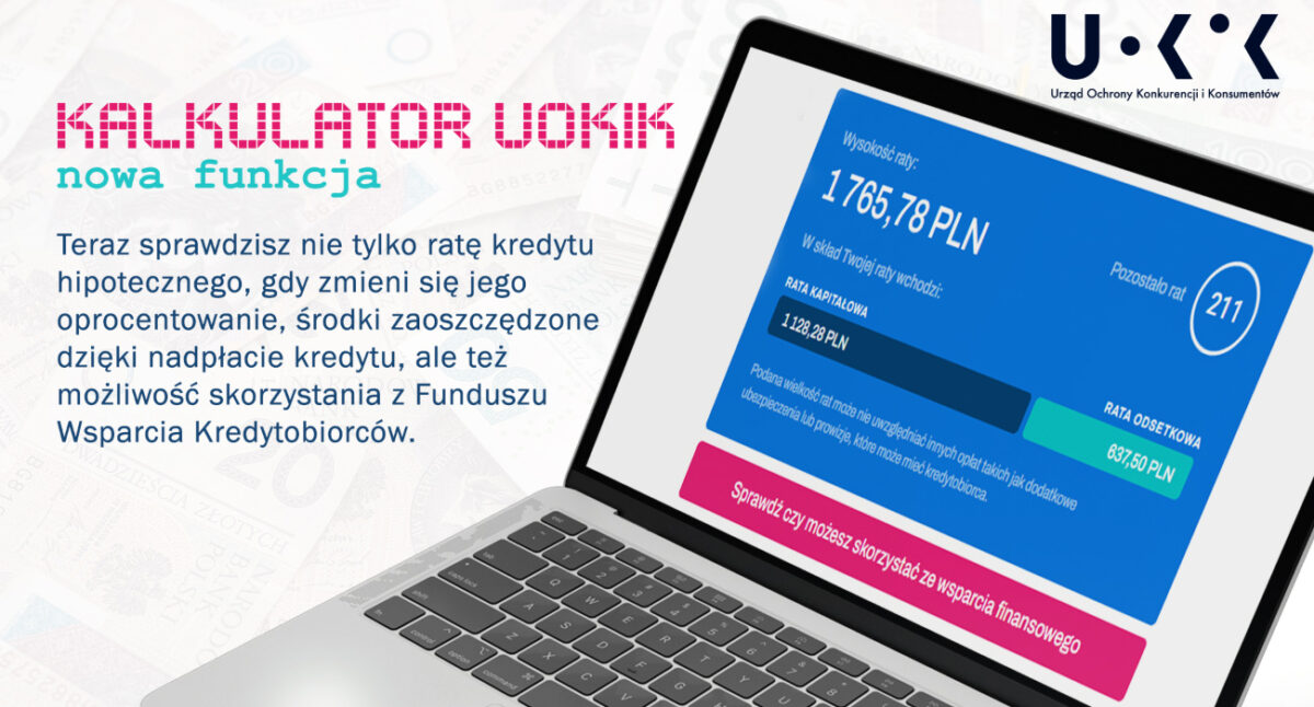 Fundusz Wsparcia Kredytobiorców. Kalkulator UOKiK zyskał nową funkcję