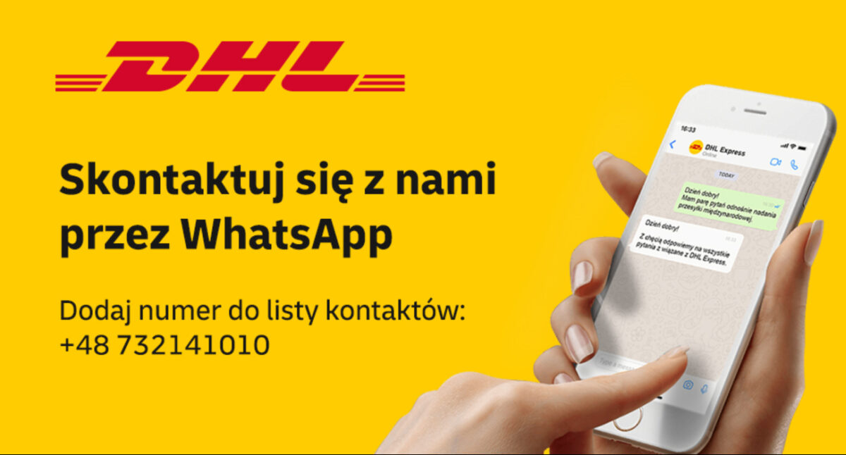 Chatbot DHL Express odpowie na pytania klientów na WhatsAppie