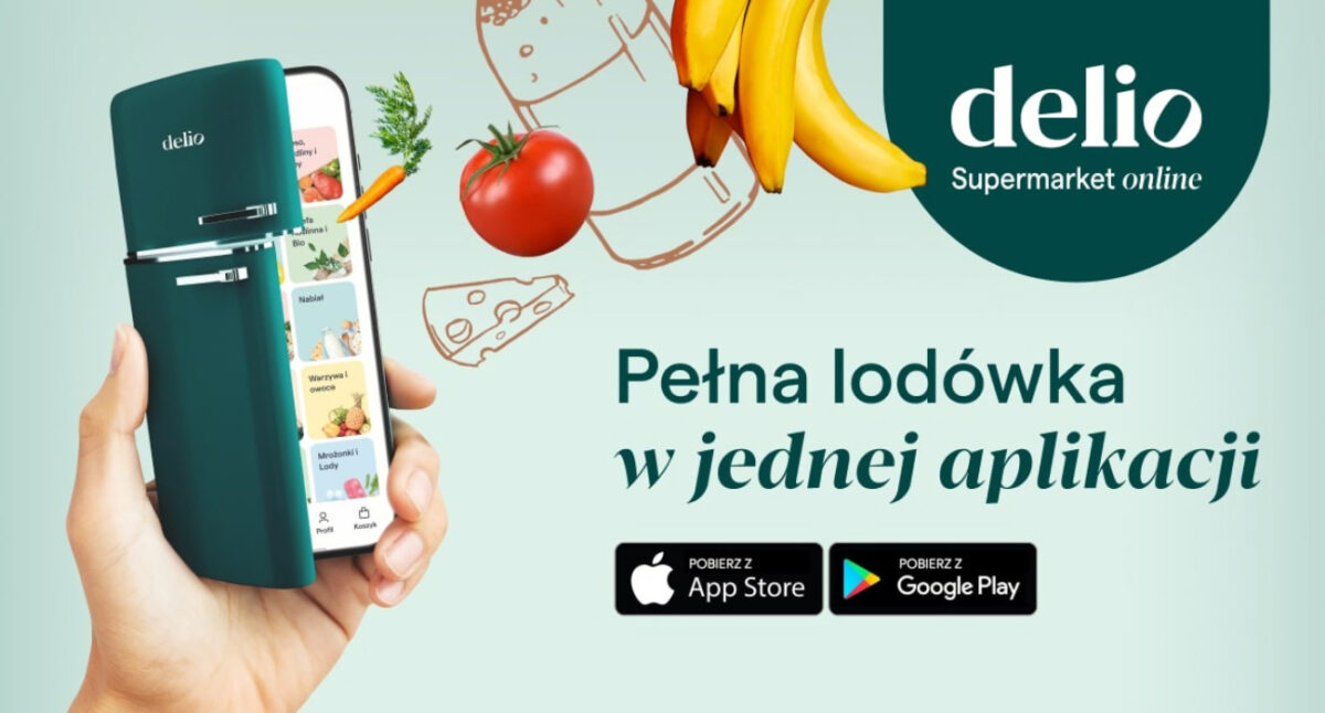 Supermarket online delio udostępnia aplikację mobilną