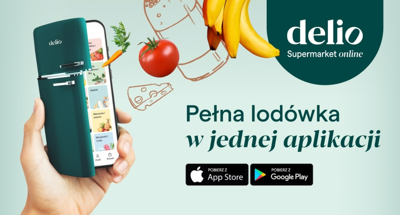 Supermarket online delio udostepnia aplikacje mobilna