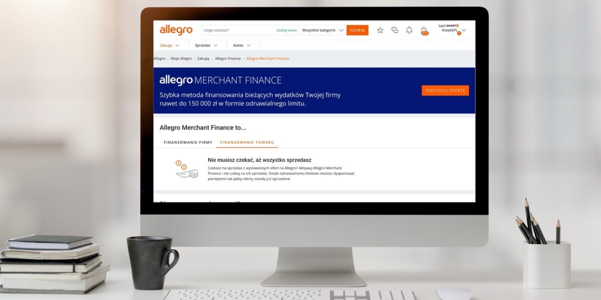 Allegro wprowadza limit odnawialny dla firm. Rusza Merchant Finance