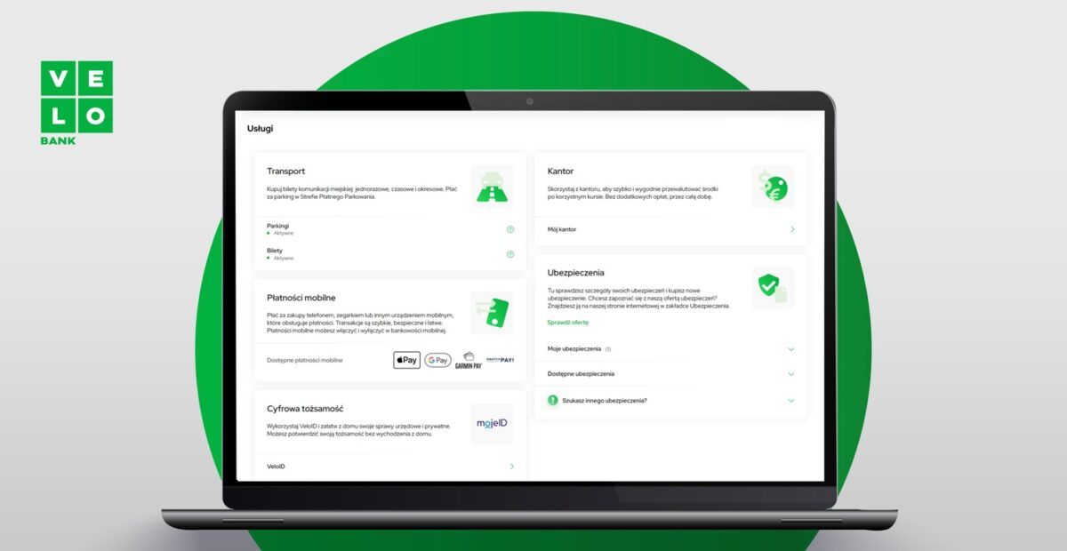 VeloBank wprowadza nowości w bankowości internetowej