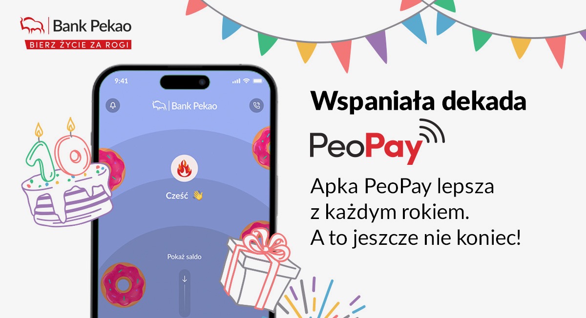 Aplikacja PeoPay od Pekao ma już 10 lat. Korzysta z niej ponad 2,7 mln klientów