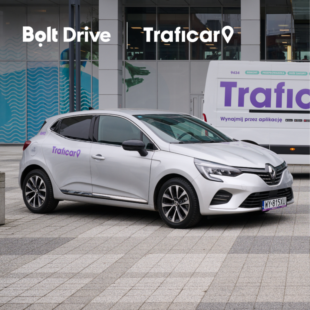Bolt oferuje carsharing we współpracy z Traficarem