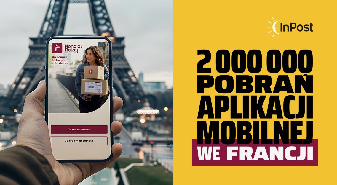 InPost chwali się wynikami we Francji. Ponad 2 mln pobrań aplikacji InPost Mobile