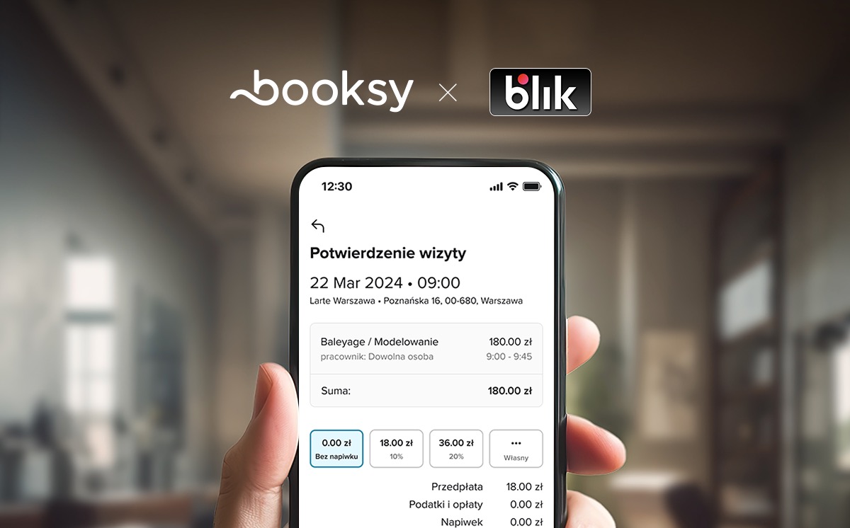 Booksy BLIK