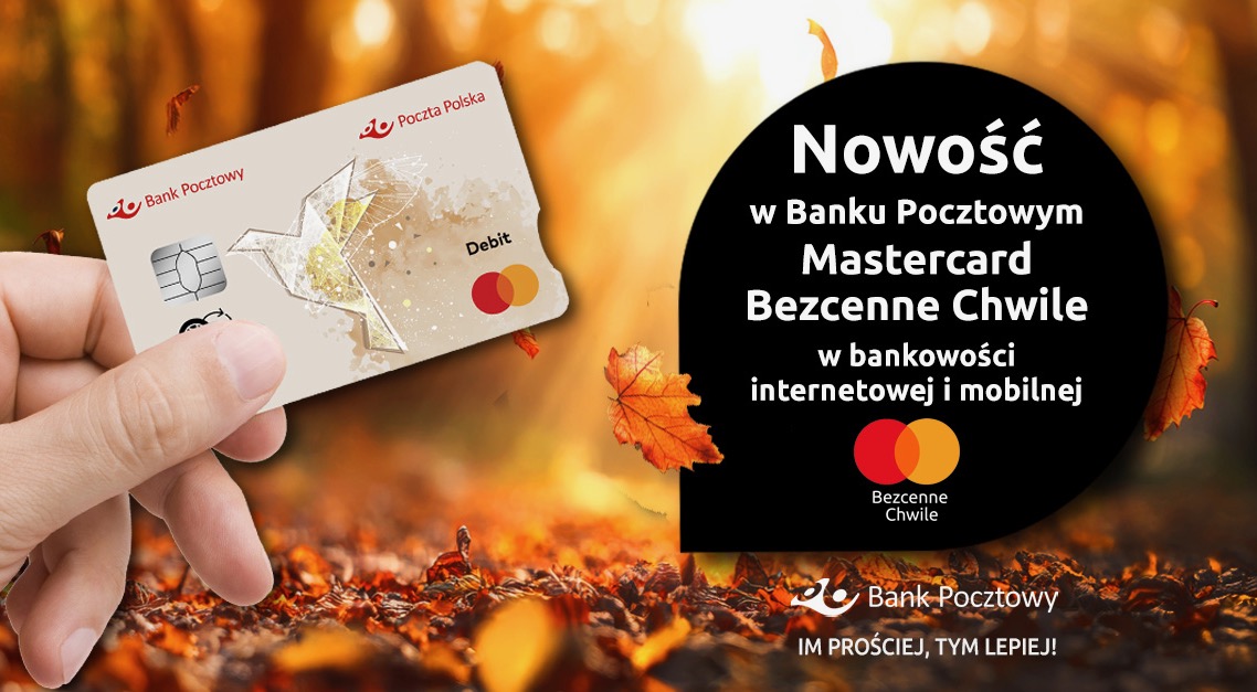 Nowość w Banku Pocztowym. Mastercard Bezcenne Chwile w bankowości internetowej i mobilnej
