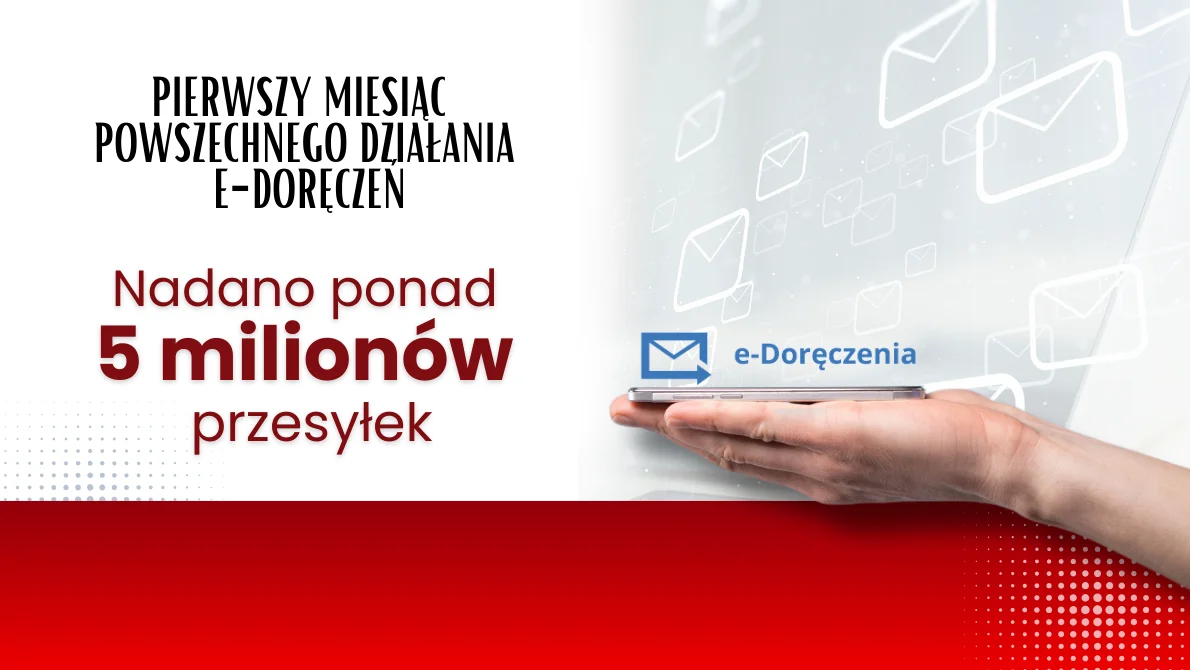 Nadano już ponad 5 mln e-Doręczeń. System mierzył się z pewnymi problemami